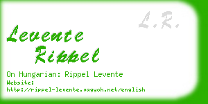 levente rippel business card